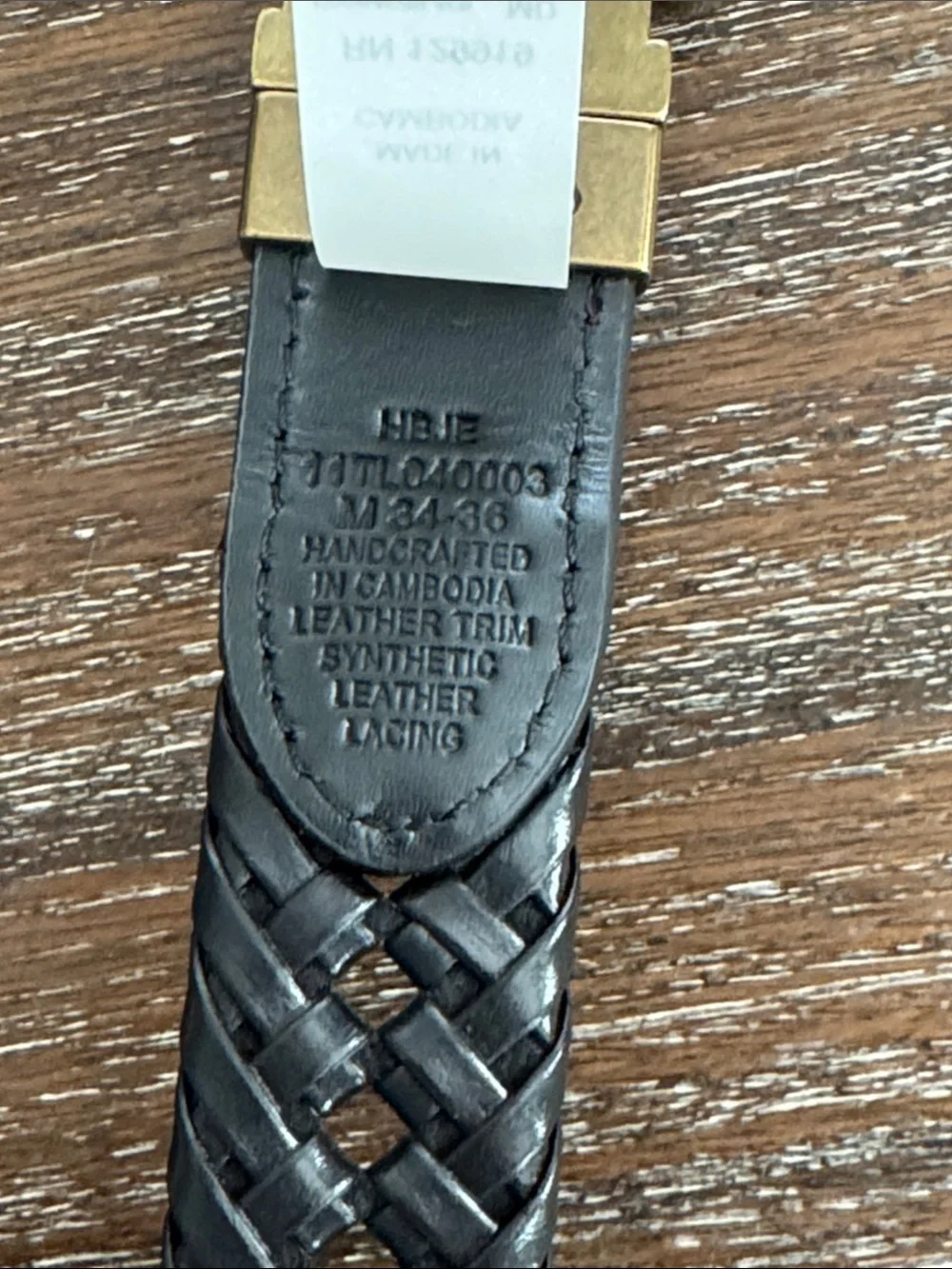 Tommy Hilfiger Men's Reversible Lace Logo Belt M(34-36)